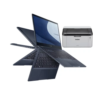 【ASUS】無線黑白雷射印表機組★13.3吋i5商用翻轉觸控筆電(B5302FBA-0131A1235U/i5-1235U/16G/512G/W11P)