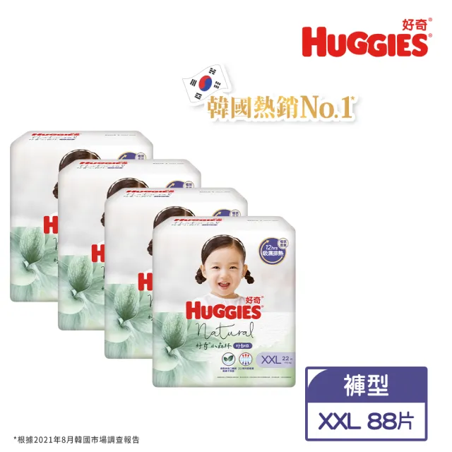 【HUGGIES 好奇】小森林 好動褲 M-XXXL(褲型紙尿褲/尿布/箱)