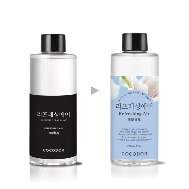 【cocodor】白標系列擴香瓶200ml+擴香補充瓶200ml(2+2超值組/原廠直營)