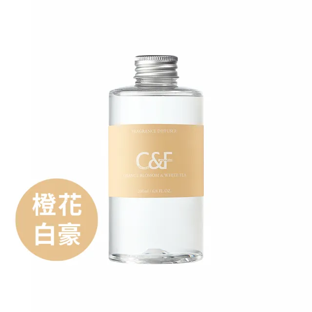 【C&F香研所】孚日花園空間香氛瓶2+2超值組(香氛瓶200ml*2+補充瓶200ml*2)