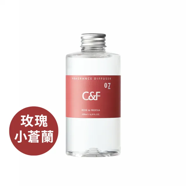 【C&F香研所】花園系精油擴香組200ml+補充罐200ml