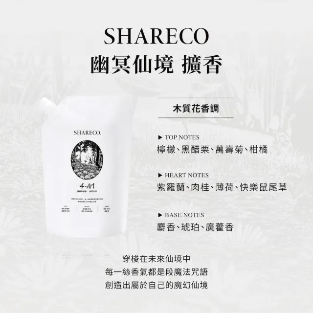 【SHARECO】捕蠅草迷幻空間擴香方瓶200ml/空瓶不含擴香棒&擴香液+擴香補充包450ml(多款任選)