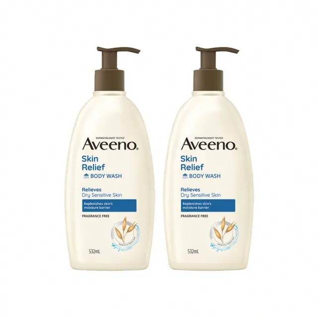 【Aveeno 艾惟諾】超值4入-長效燕麥沐浴露532ml(薰衣草香氛/活力果香/燕麥任選)