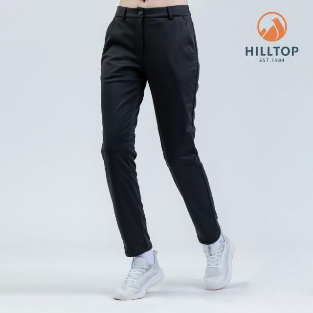 【Hilltop 山頂鳥】WINDSTOPPER防風透氣保暖長褲 女款 黑｜PH31XFP9ECA0