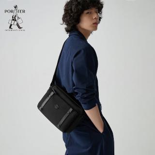 【PORTER INTERNATIONAL】都會尊爵DUKE斜揹包(黑)