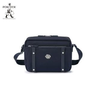 【PORTER INTERNATIONAL】都會尊爵DUKE斜揹包(深藍)