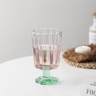 【Wo Home】歐式彩色玻璃雪糕杯 矮腳杯(玻璃杯/雪糕杯/矮腳杯/香檳杯/紅酒杯/白酒杯/甜酒杯)