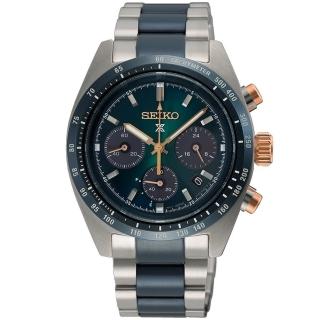 【SEIKO 精工】官方授權 Prospex臺灣限量 SPEEDTIMER 疾速領先者 太陽能計時腕錶-錶徑39mm SK008(SSC925P1)