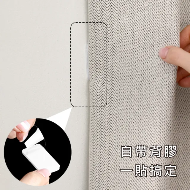 【FaSoLa】多用途窗簾背膠魔鬼氈魔術貼 20對