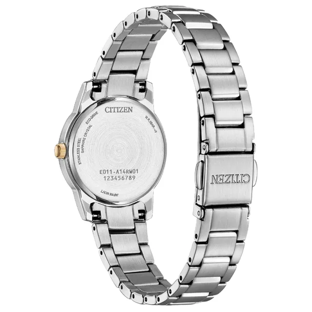 【CITIZEN 星辰 官方授權】光動能簡約大三針女錶-27.5mm 情人節 禮物(EW2317-76E)