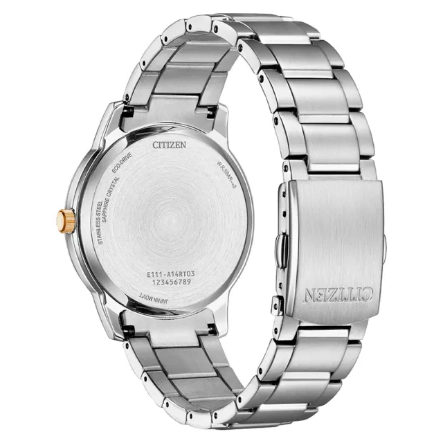 【CITIZEN 星辰 官方授權】光動能簡約大三針對錶-40+27.5mm 情人節 禮物(BM6977-70E/EW2317-76E)