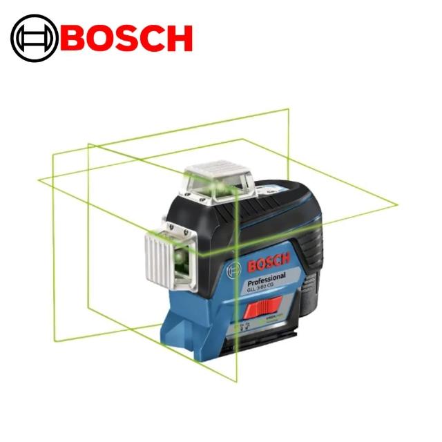 【BOSCH 博世】GLL 3-80 CG 綠光 3D 全周 雷射儀 雷射 水平儀 貼磨基 墨線儀(GLL 3-80 CG)