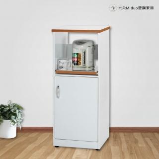 【Miduo 米朵塑鋼傢俱】1.5尺一門一拉盤塑鋼電器櫃 塑鋼櫥櫃 收納餐櫃 防水塑鋼傢俱（附插座）
