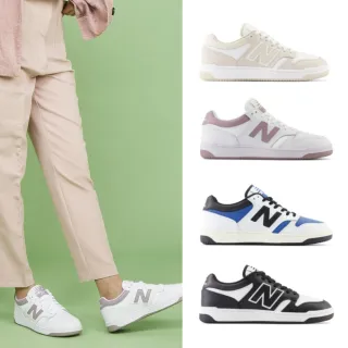 【NEW BALANCE】NB 復古休閒鞋_男鞋/女鞋_黑白色/奶白色_BB480LBA-D_BB480LBB-D(480系列)