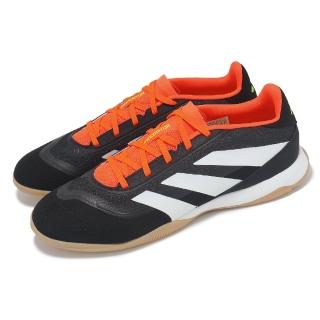 【adidas 愛迪達】足球鞋 Predator League IN 男鞋 黑紅 膠底 室內足球 運動鞋 愛迪達(IG5456)
