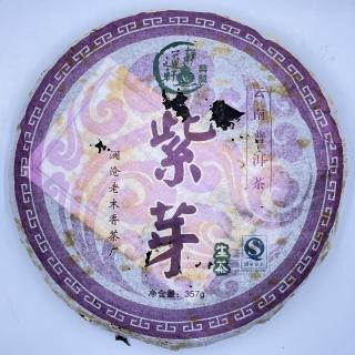 【盛嘉源】雲南普洱茶 紫芽 2008年(普洱茶 生茶 357g)