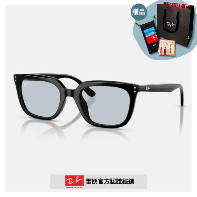 【RayBan 雷朋】方形膠框太陽眼鏡(RB4439D-901/72 54mm)