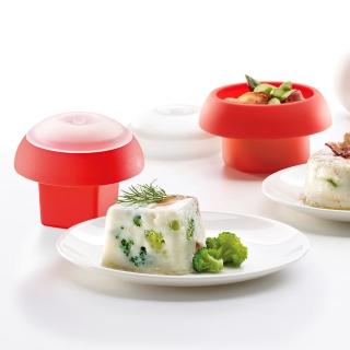 【LEKUE】微波煮蛋器2件 紅 / 水煮蛋 微波蛋料理 懶人料理