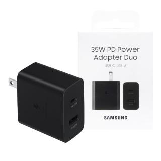 【Samsung 三星】原廠 35W PD 雙孔快充旅充頭 USB-C & USB-A(EP-TA220)