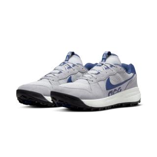 【NIKE 耐吉】戶外鞋 ACG Lowcate 男鞋 灰 海軍藍 休閒 麂皮 多功能 運動鞋 DM8019-004