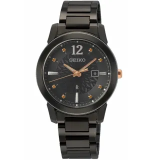 【SEIKO 精工】官方授權 女 LUKIA系列 動人時光太陽能時尚腕錶 錶徑31mm SK008(SUT433J1)