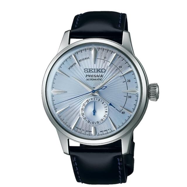 【SEIKO 精工】官方授權 PRESAGE 男 防水機械牛皮腕錶 錶徑40.5mm SK008(SSA343J1)