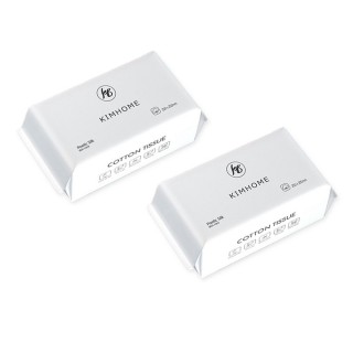 【QW家居】加厚純棉抽取式洗臉巾 2入(100抽 一次性洗臉巾 乾濕兩用棉柔巾 美容巾)