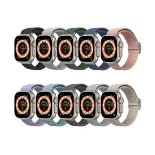 【RHINOSHIELD 犀牛盾】Apple Watch 專用編織錶帶 1-3代42mm/44/45/46/49mm適用(多色可選)