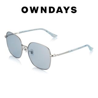 【OWNDAYS】漸層金屬方形墨鏡(SUN1062T-1S C3)
