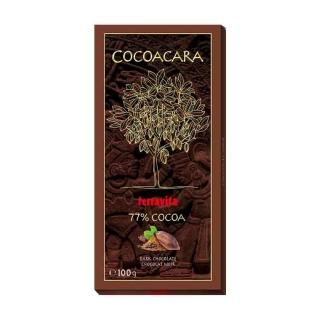 即期品【Cocoacara】波蘭精選77%純黑巧克力100g/片