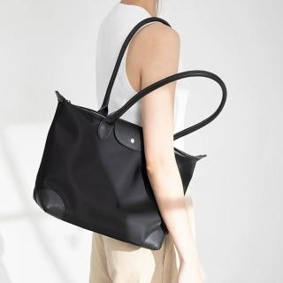 【LEESA】尼龍包包\防潑水包包\包包\單肩包\電腦包\手提女包\斜背托特包\大容量托特包\水餃包\奶茶色包包