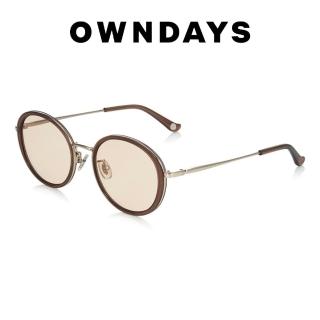 【OWNDAYS】百搭框款墨鏡(SUN1065T-2S C2)