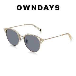 【OWNDAYS】個性眉型框墨鏡(SUN1066T-2S C3)