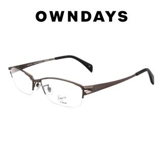 【OWNDAYS】K.moriyama 紳士款系列光學鏡框(KM1127-G C2)