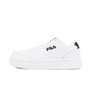 【FILA】Court Lux 男女 休閒鞋 小白鞋 皮革 百搭 厚底 增高 白(4-C903W-133)