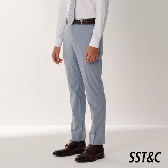 【SST&C】經典款天藍素面裁縫西裝褲00022408010(換季65折)