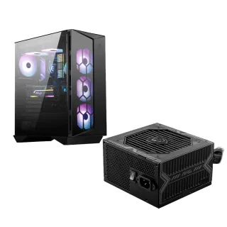 【MSI 微星】650W+機殼★MAG A650BN 80 PLUS電源供應器+MPG GUNGNIR 110R機殼(機殼+電源)