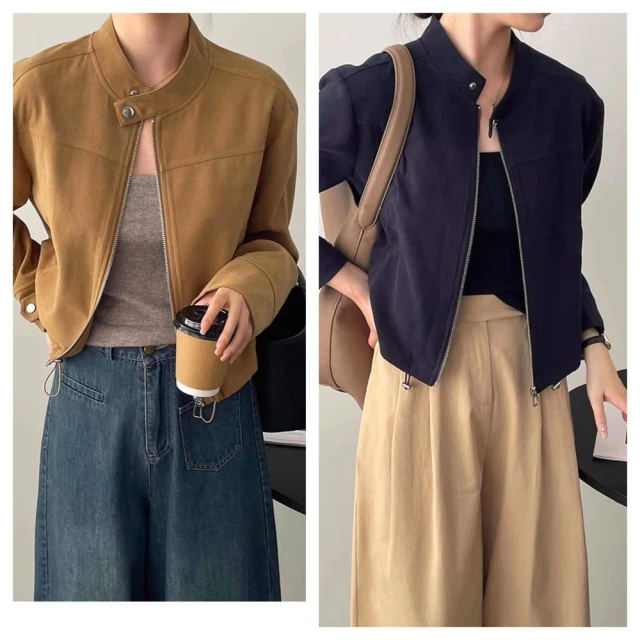 Just Wear 佳葳 率性皮革背心外套(女上衣/女上著/