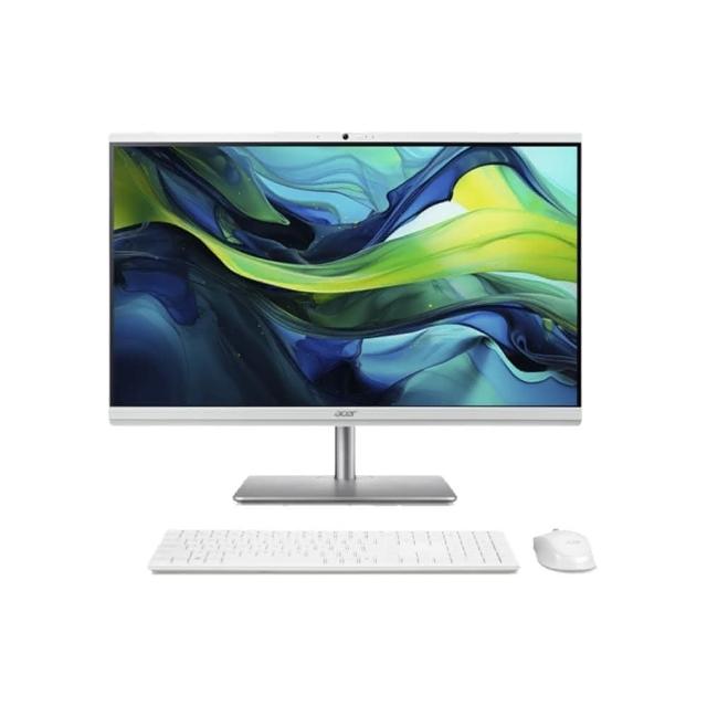  Acer宏碁 C27-195ES 是一款高效能27吋FHD AIO一體型電腦，搭載Intel Core Ultra 7 155U處理器、16GB DDR5記憶體及1TB SSD儲存空間，執行Windows 11 Home系統。內建Wi-Fi 7與Bluetooth 5.4，提供穩定連線；支援多USB埠、HDMI輸出及無線鍵盤滑鼠組，適閤家用辦公、娛樂與多媒體應用。3年原廠保固，輕薄設計尺寸612.5x445.52x37.3mm，內建雙喇叭與麥克風，提升使用體驗。 