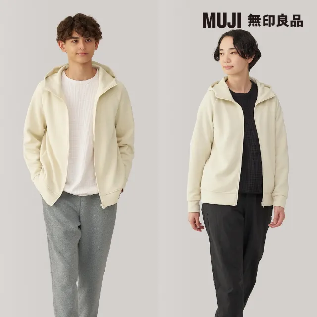 【MUJI 無印良品】男抗UV速乾裏毛拉鍊連帽外套(共3色)