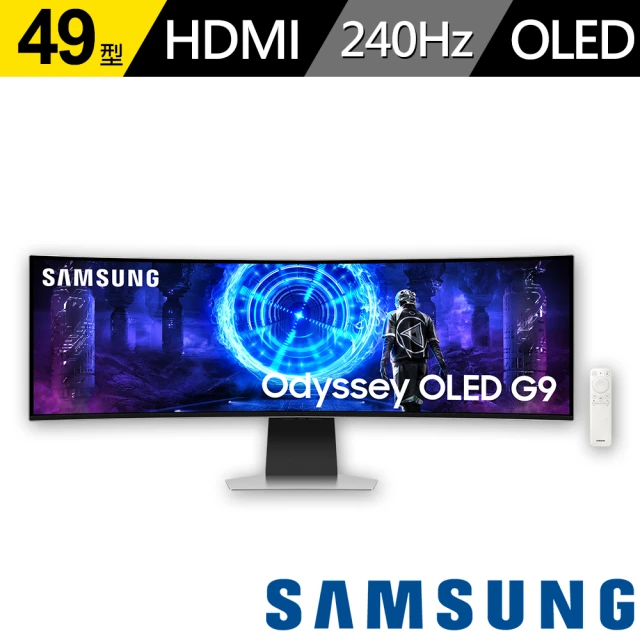 Samsung 三星 S49DG952SC 49型 5K OLED曲面電競螢幕(HDR10/1800R/FreeSync/0.03ms)