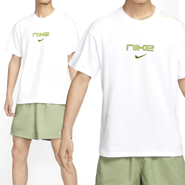 NIKE 耐吉 Tee M90 FW MBR CN 男款 白色 運動 休閒 短T 寬鬆 棉質 針織 短袖 FZ5416-100