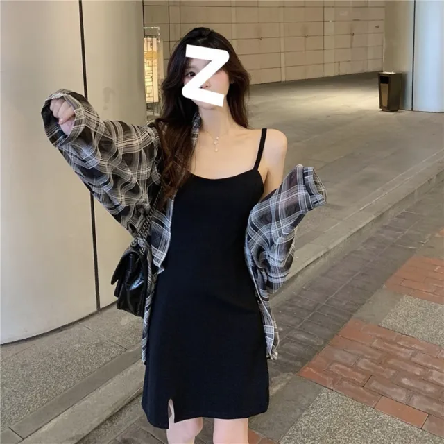 【D.studio】韓版薄款格紋微透襯衫防曬外套(上衣 女裝 衣服 外套 薄外套 罩衫 防曬外套 小外套 J161)