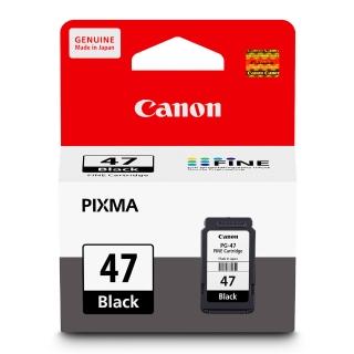 【Canon】官方直營 PG-47 原廠黑色墨水匣(適用：E3470)