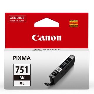 【Canon】官方直營 CLI-751XL-BK 原廠淡黑色高容量墨水匣(MG5570/MG5670/MG6370/MG7570/MG7170/iX6770)