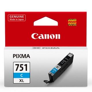 【Canon】官方直營 CLI-751XL-C 原廠藍色高容量墨水匣(MG5570/MG5670/MG6370/MG7570/MG7170/iX6770)