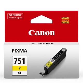 【Canon】官方直營 CLI-751XL-Y 原廠黃色高容量XL墨水匣
