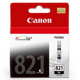【Canon】官方直營 CLI-821BK 原廠淡黑色墨水匣(iP3680/iP4680/iP4760/MP545/MP568/MP638/MX868/MX876)