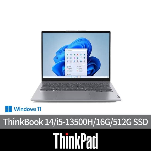 【ThinkPad 聯想】14吋i5雙色漸層輕薄筆電(ThinkBook 14/i5-13500H/16G可擴充/512G SSD/W11H)