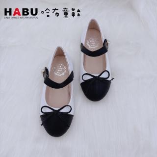 【HABU 哈布童鞋】氣質珍珠側釦質感兒童經典娃娃鞋 童鞋 2222-WH(公主鞋 珍珠)